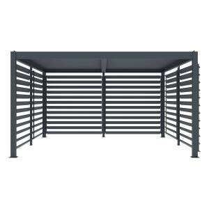 G21 Austin Pergola Oldalfal - Állítható Lamellák - 3,7x2,2m 125423393 - Pergola