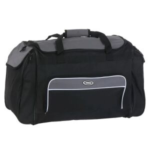 Czarna i szara torba podróżna z kieszeniami, 85L - Torba podróżna