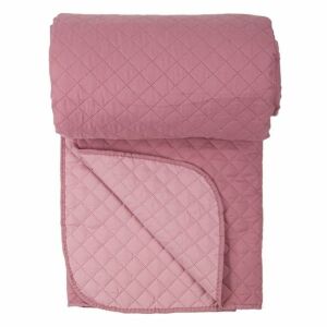 Rózsaszín steppelt ágytakaró franciaágyhoz, 220x240cm, poliészter - Ágytakaró