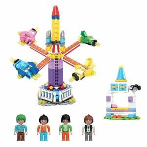 Építőkockák, Luna Park 4 figurával, 338 db