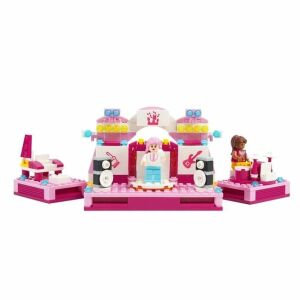 Építőkockák 2 az 1-ben, szépségszalon és jelenet 2 figurával, 216 darab