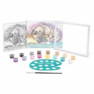 Édes barátság festés számokkal és ágakkal Kit