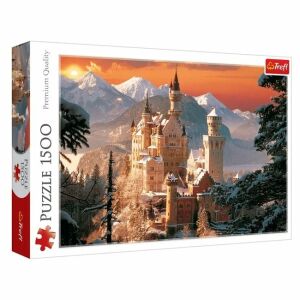 Puzzle Trefl 1500 elementów przedstawiające zamek Neuschwanstein w Niemczech - Puzzle