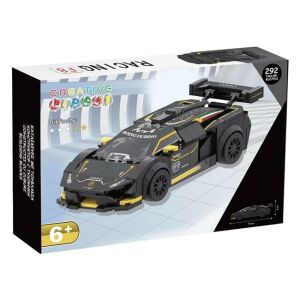 Építőkockák, versenyautó 1 figurával, 292 darab