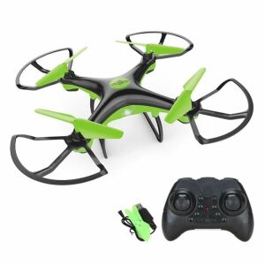 Zielony i czarny dron z pilotem i ładowarką - Nonbrand Dron