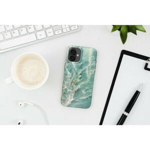 FORCELL F-PROTECT Mirage iPhone 15 Pro Hülle mit MagSafe-Kompatibilität in grüner Marmoroptik - Forcell Handyhüllen
