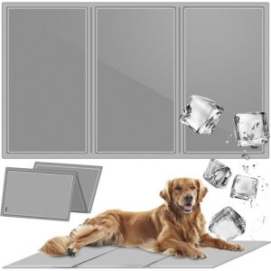 Chladiaca podložka Purlov pre domáce zvieratá so zlatým retrieverom a kockami ľadu - Chladiace produkty pre domáce zvieratá