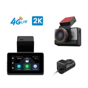 Cameră auto MaGeCa P83 4G LTE 2K cu cameră frontală și spate, ecran de 3 inci, hotspot WiFi, urmărire GPS, senzor G, înregistrare în buclă, monitorizare de la distanță - Camere auto