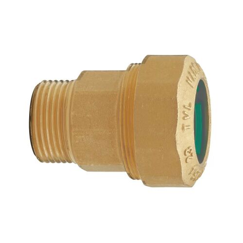 TECNOVIELLE KPE réz külső menetes átmeneti idom, 63mm x 2" K