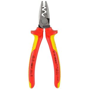 Knipex 97 78 180 drótcsupaszító fogó, piros és sárga markolattal, 1000V szigetelt - Knipex