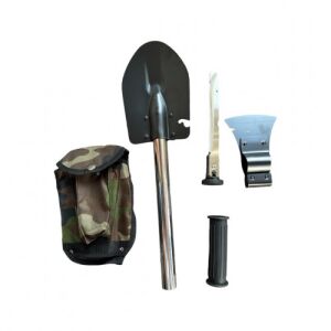 Túlélő készlet ásóval, fejszével, késsel, fűrésszel és álcázó tasakkal - Horgász túlélőkészlet