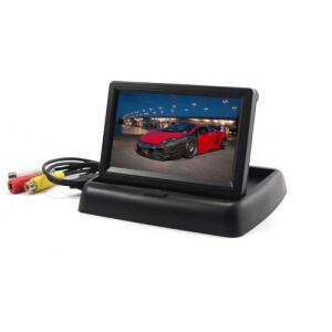 Univerzális tolatókamera monitor 4,3 hüvelykes RCA csatlakozókkal, autó képernyővel - Tolatókamera