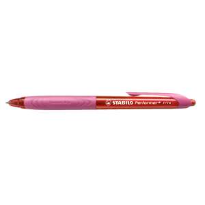 STABILO Performer+ X-fine ballpoint pen, red ink, comfort grip - Pen & Pencil