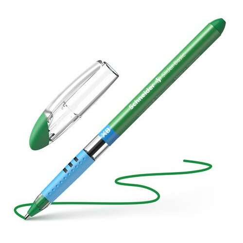 Kuglopisač 0,7 mm, s kapicom Schneider Slider Basic XB, zelena tinta
