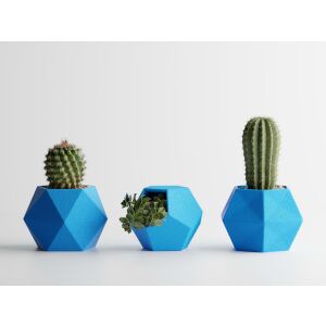 3er-Set Sani-Töpfe, Atina, 104 x 119 x 80 / 110 x 105 x 80 / 99 x 94 x 80 mm, Cyan 125472875 - Übertöpfe