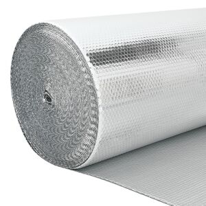 vidaXL Folie Reflectorizantă Argintie pentru Radiator 1x30m, Ecran Termic din Aluminiu - Accesorii pentru șemineu și sobă