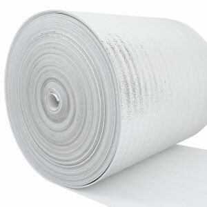 Folie reflectorizantă argintie pentru calorifer vidaXL, rolă de aluminiu 0,5 x 25 m - Inserții de șemineu