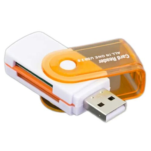USB 2.0 többformátumú kártyaolvasó microSD-SDHC-SDXC, 32 GB, fehér/narancs 125474480