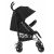 Kikkaboo Beetle black stroller side view with basket