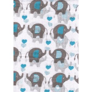 Mintás textil pelenka 1db-os - elefánt 125476660 - Textil pelenka