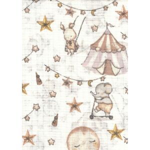 Mintás textil pelenka 1db-os - Cirkuszi állatok bézs 125476663 - Textil pelenka