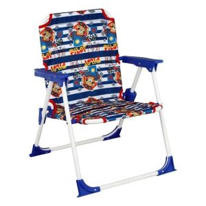 Gyermekszék, fém, mackó design, méretek 37x35x46cm, kék 125485479 - Kerti gyerekbútor