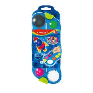 Keyroad Water Color 12 color set, watercolor paint set, kids watercolor, watercolors for kids, painting set for kids, art supplies for kids, watercolor paints for beginners, watercolor set for beginners, watercolor palette, watercolor paint, watercolor - Keyroad