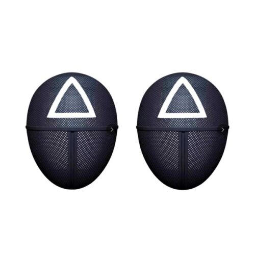 Sada dvoch karnevalových masiek, Squid Game, Triangle, Black 125490953