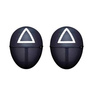 Set doua masti pentru carnaval, Squid Game, Triunghi, Negru 125490953 - Accesorii pentru îmbrăcăminte