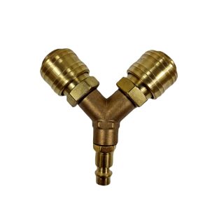 Conector rapid tip Y 1/4", SilverTools, S11881, conectare pneumatica, durabil 125491125 - Accesorii pentru scule pneumatice