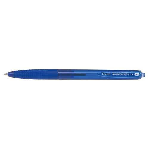Ballpoint pen 0,7 push button f super grip g pilot, writing colour blue