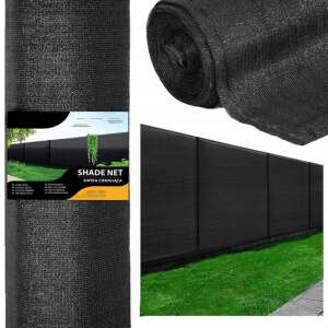 Springos Schattierungsnetz, 140 g/m2, 90%, 1,5x25m +100 Bündel- Schwarz 107137226 - Gartenbau
