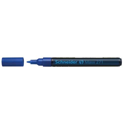 Lakový popisovač 1-2 mm, schneider maxx 271 modrý 41312153