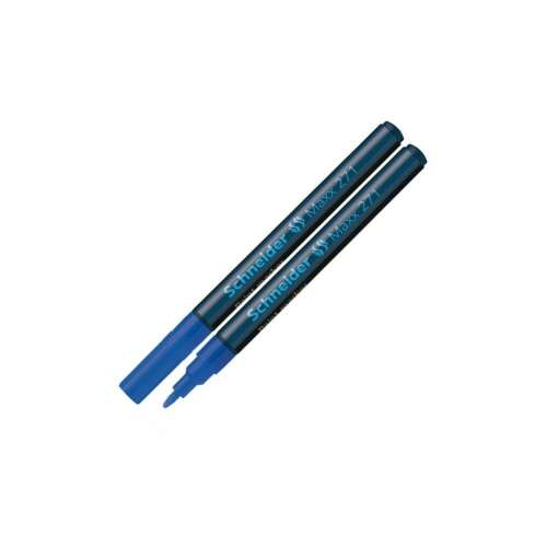 Marker de vopsea Schneider Maxx 271 albastru, 1-2 mm, pachet de 2