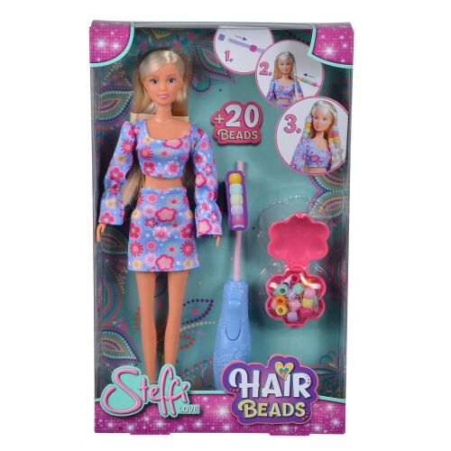 Steffi Love Hair Beads baba játékkészlet hajgyöngyökkel és eszközzel