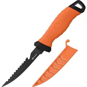 Foxter filéző kés, ideális horgászoknak, 27 cm, ergonomikus nyél, tokos - Konyhakés