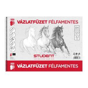 ICO Student B4 Skizzenblock, 120g säurefreies Papier, 32 Blätter - ICO
