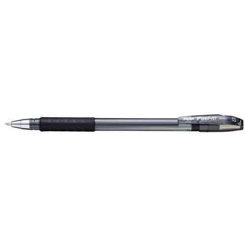 Guľôčkové pero s viečkom 0,35 mm, trojuholníková tuha pentel feel it bx487-a, farba písania čierna 41312427