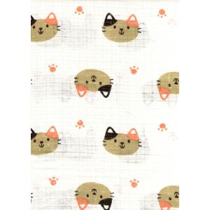 Mintás textil pelenka 1db-os - cica 125503920 - Textil pelenka