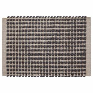 BON TON Étkezőalátét - Pamut-Juta - Fekete - 45x30 cm 125504675 - Tányéralátét