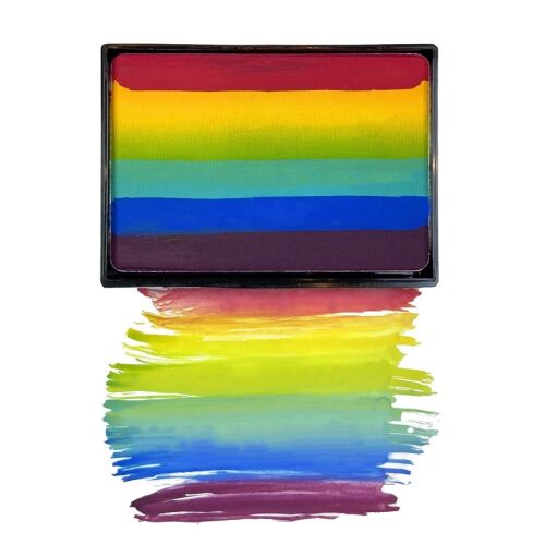 Vízbázisú sminkpaletta arc- és testfestéshez Mehron Prisma, 50g - 672 Flash 125505007