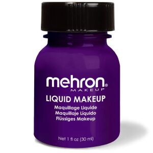 Professzionális folyékony smink szemhéjakra, arcbőrre és testfestésre, tartós, folyékony smink Mehron®, 30ml - 107 Lila 125505045 - Arcfesték