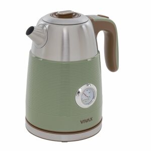 Vivax WH-170RS elektromos vízforraló, 1,7 liter, zöld, rozsdamentes acél, hőmérővel - Vivax