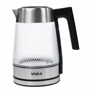 Vivax WH-181CX üveg elektromos vízforraló rozsdamentes acél betétekkel - Vivax