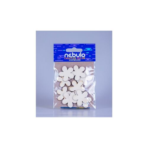 Dekor karton, mini virágok, 10 db/csomag, 8x12 cm, Nebulo 125509472