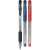 Uniball Signo DX 0,38 mm Gel-Stift-Set, schwarz, blau, rot, ultrafein, wasserfest