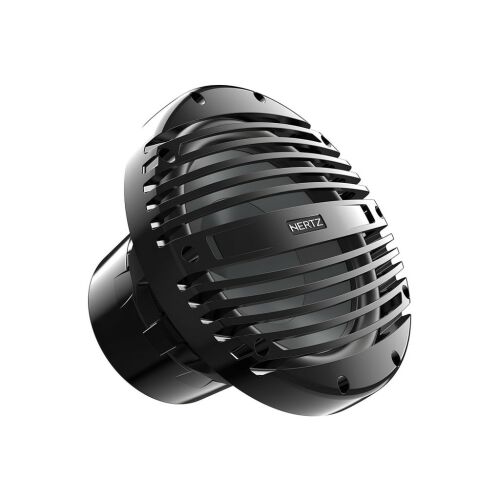 Hertz HMS 10 B4-LD-C marine subwoofer with RGB LED lighting, 300W RMS, 4 Ohm impedance, black