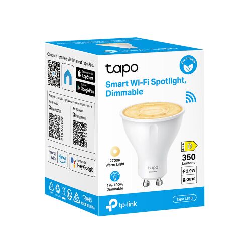 TP-LINK LED Izzó Wi-Fi-s GU10, Spotlight, TAPO L610 125522403