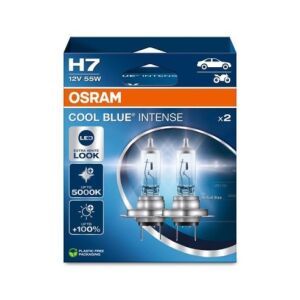 Becuri auto Osram Cool Blue Intense H7 12V 55W, pachet de 2 - Osram Becuri auto