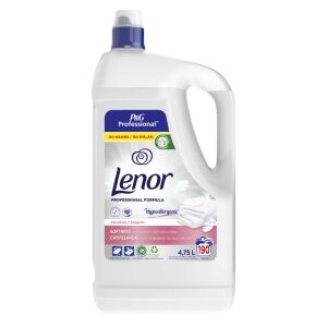 Lenor Professional Sensitive öblítőszer, 4,75L, 190 mosáshoz, hipoallergén, érzékeny bőrre - Háztartási kellék